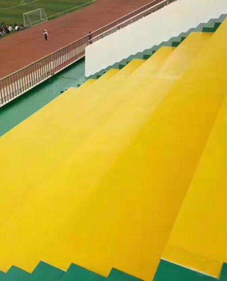 龙湖球场台阶翻新修补改造